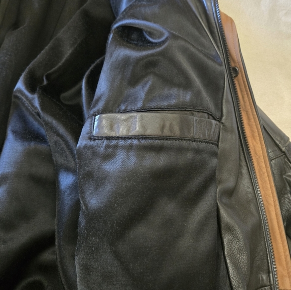 Steve's Sheepskin Leather Shops Ontario Mens Black Leather Barn Jacket Coat 4XL - Picture 8 of 12